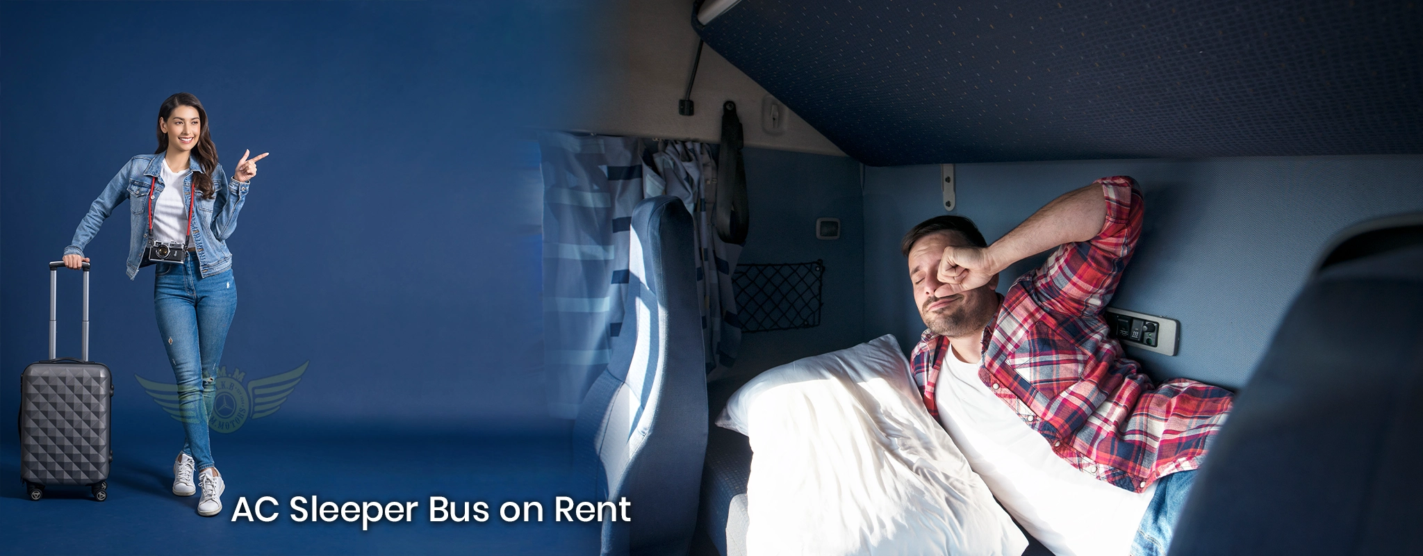 AC Sleeper Bus on Rent in parrys 